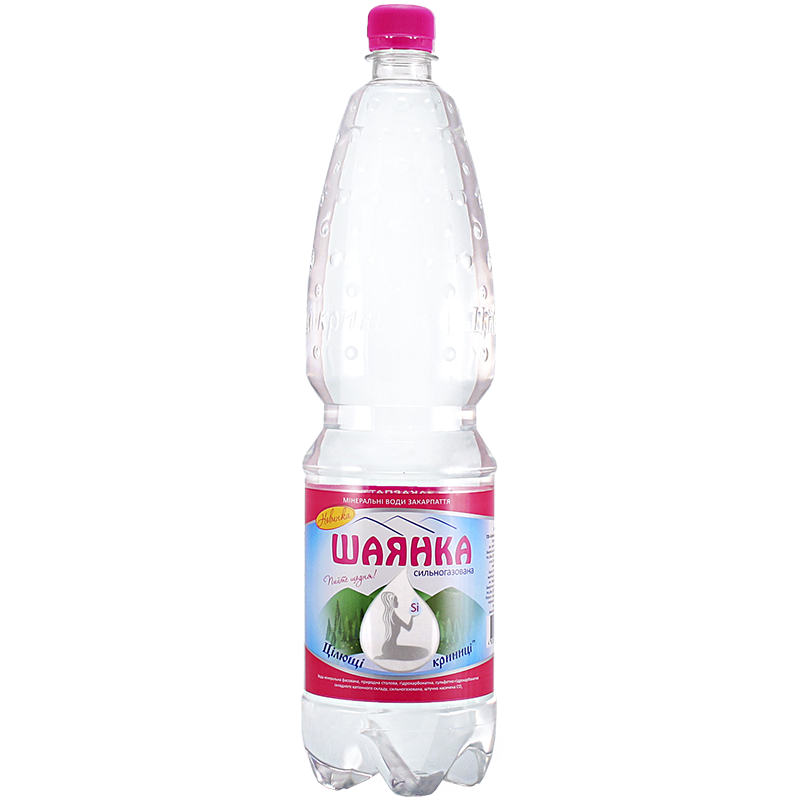 Вода мінеральна ШАЯНКА, сильногазована, 1,5л